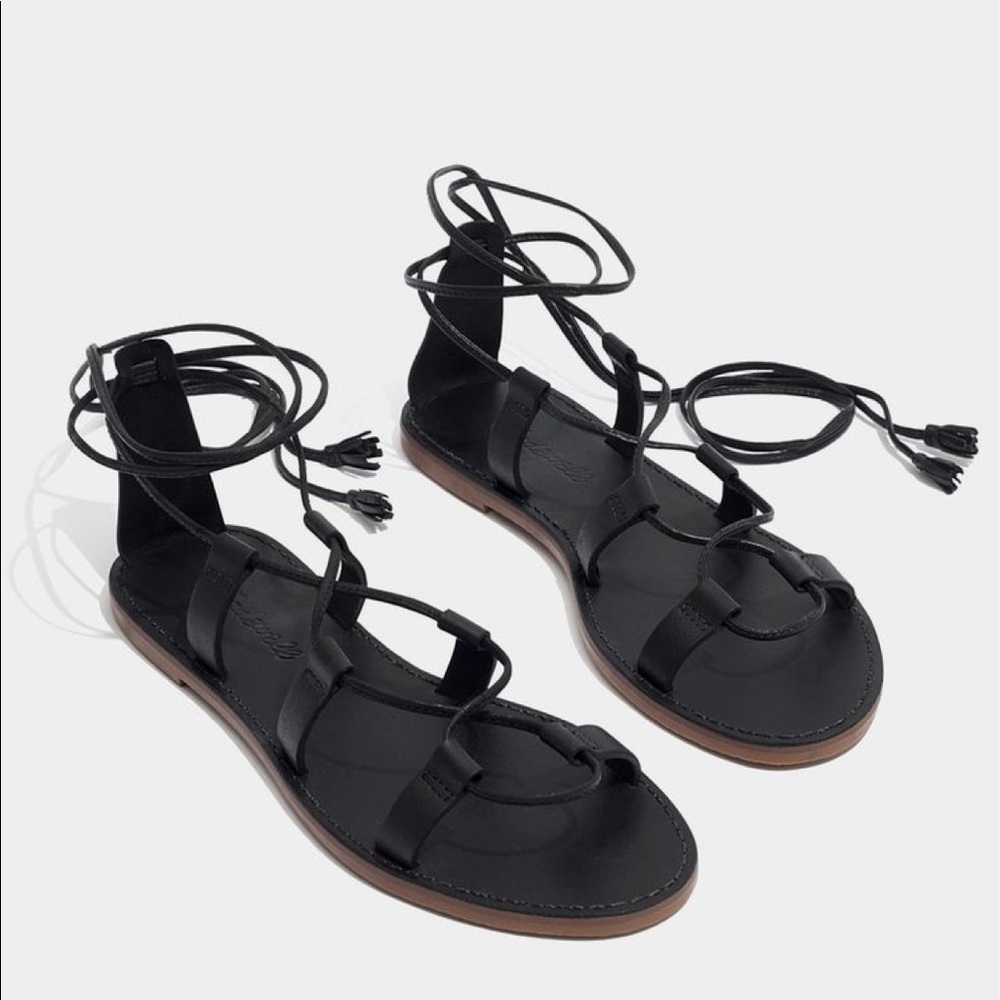 Madewell Boardwalk Lace Up Sandals